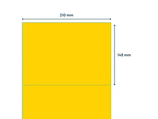 Gekleurde Etiketten 210x148mm Geel 42723 1000 Vel - 3