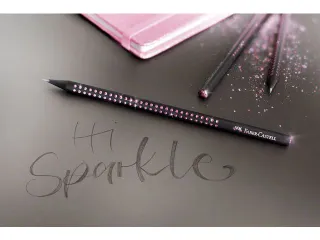 Potlood Faber-Castell grafiet Grip Sparkle Midnight goud - 5