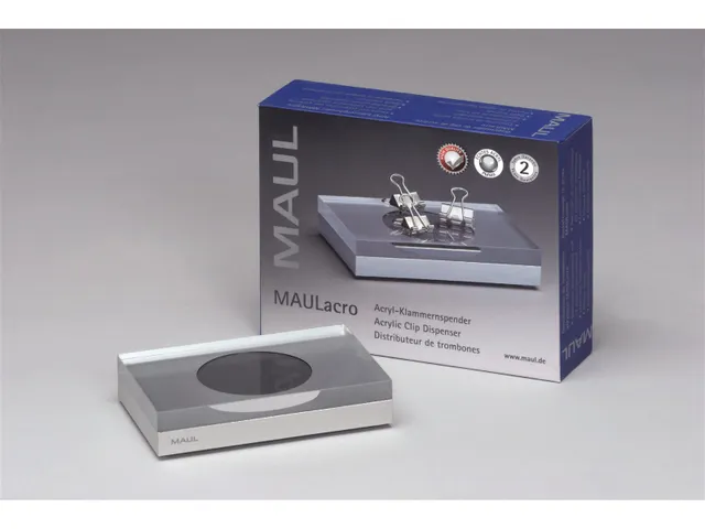 Acryl Papercliphouder MAULacro Transparant