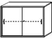 Schuifdeurkast 770x1000x430mm Romp Esdoorn Decor Front Noten