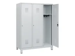 schoollocker,HxBxD 1630x1200x500mm,3vak,vak B 400mm,cil.-slot,voeten