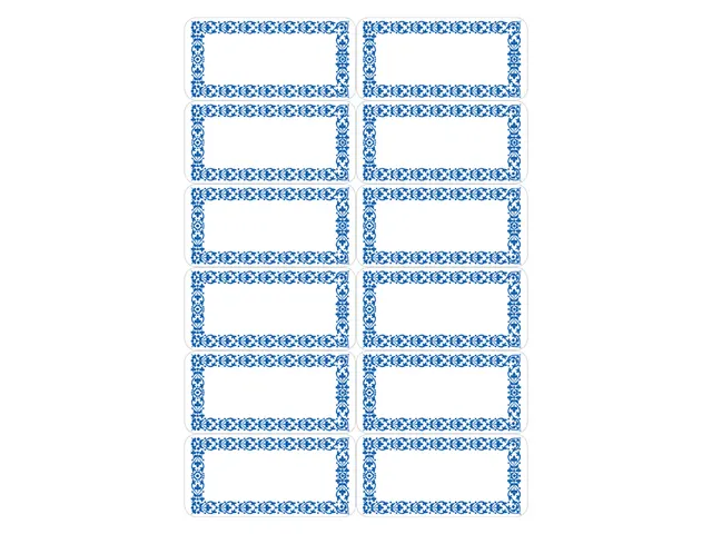 Keukenetiket Herma 3742 Neutraal Blauw 4 vel