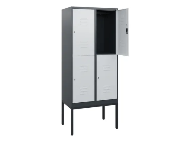 dubbeldekse locker,HxBxD 1950x800x500mm,2x2vak.,vak B 400mm