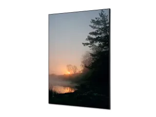 Wanddecoratie Textiel Set A1 Zonsopgang Bos - 1