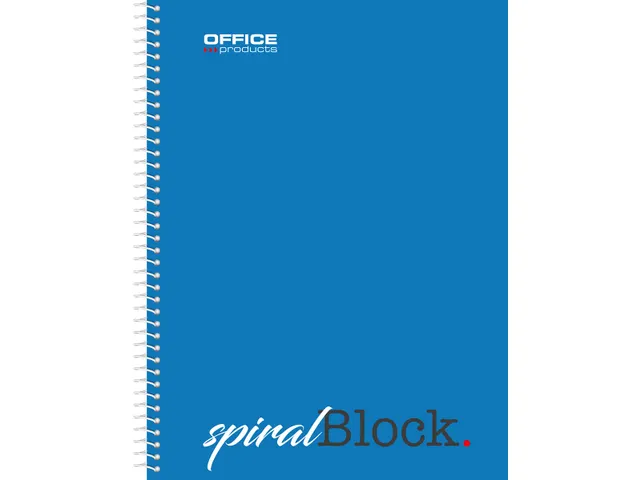 spiraalschrift A5 80 vel geruit 5mm Blauw