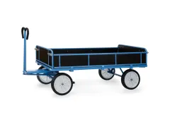 Handtrekwagen 6456v 1250kg 2000x1000mm Houten Wanden Massief Rubber