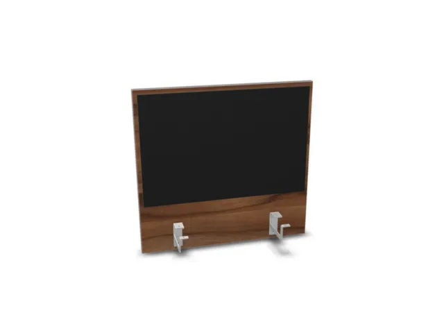 opzetpaneel bureau aanbouw achter NP-tiepolo nut BN8033-zwart 600mm