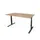 Bureau Linesto Plus Hoogte instelbaar 160x80 honey castello 25mm zwart