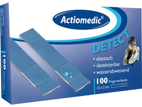 Vingerverbanden Detecteerbaar Waterafstotend Lxb 120x20mm Blauw