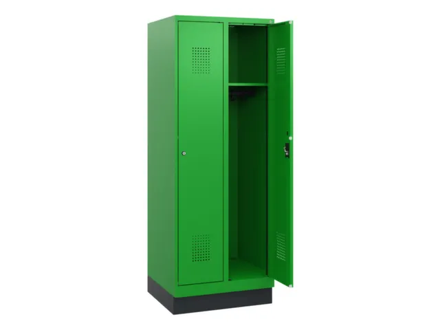 schoollocker,HxBxD 1630x600x500mm,2vak,vak B 300mm,cil.-slot,sokkel