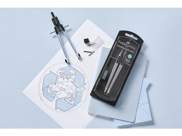 Compas à réglage rapide présentoir Faber-Castell 15x Faber-Castell