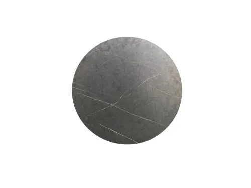 statafel,HxØ 1090x700mm,rond,4voeten zwart,blad HPL Midnight Marble