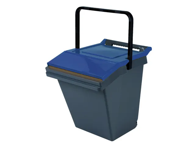 Easytech Afvalscheidingsbak 40 Liter Grijs Blauw