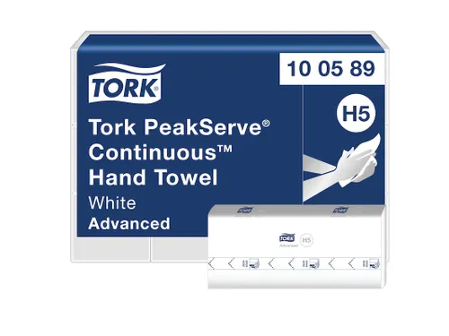 Tork 100589 PeakServe Continu Handdoek Advanced H5 1-laags 12x270 vel