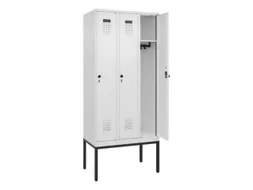 locker,HxBxD 2120x900x500mm,3vak,vak B 300mm,draaigrendel