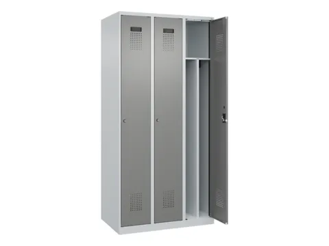 locker voor scheiding van kleding,HxBxD 1850x900x500mm,3vak