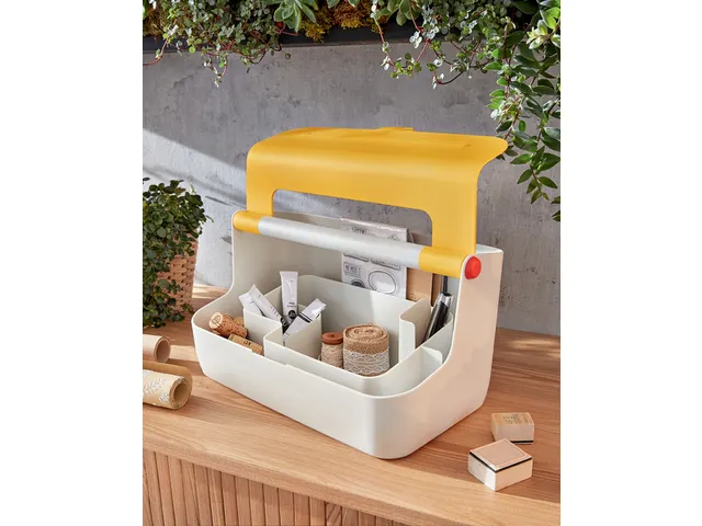 Opbergbox Leitz Cosy draagbaar kunststof geel 214x196x367mm