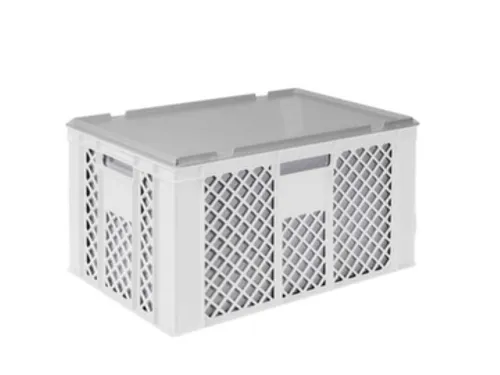 Euronorm-stapelbak,m. isoleerbox,HxLxB 320x600x400mm,63/35l,HDPE,wit