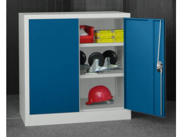 grootvolumekast met openslaande deuren,RAL7035,front RAL5010