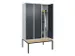 locker voor scheiding van kleding,HxBxD 2120x1200x815mm,3vak