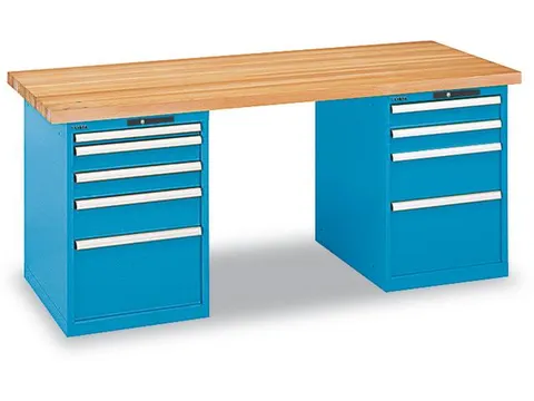 werkbank,HxBxD 850x2000x800mm,beukenblad,draagverm. 360kg,lak RAL5012