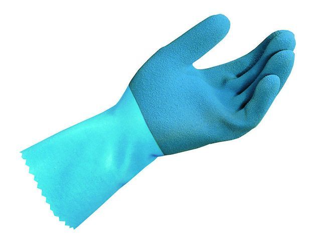 Chemicus Vreemdeling Slank Jersette 301 Handschoen Latex Blauw Maat 9 | WerkhandschoenOnline.nl