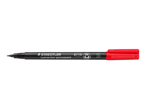 Viltstift Staedtler OHP Lumocolor 313 Rood Super fijn 0.4mm
