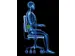 Ergonomische Rugsteun Onderrugkussen Rond 100mm Dik Foam Zwart