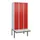 locker met bank,HxBxD 2120x900x815mm,3vak,vak B 300mm,draaigrendel