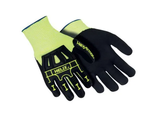 Hexarmor Helix 3000 impacterende handschoenen, zwart/geel, maat 11, 12