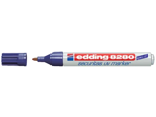 Viltstift edding 8280 UV rond onzichtbaar 1.5-3mm op blister