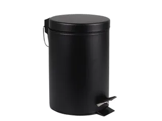 Afvalbak BRASQ pedaalemmer 20 liter zwart rvs - 2
