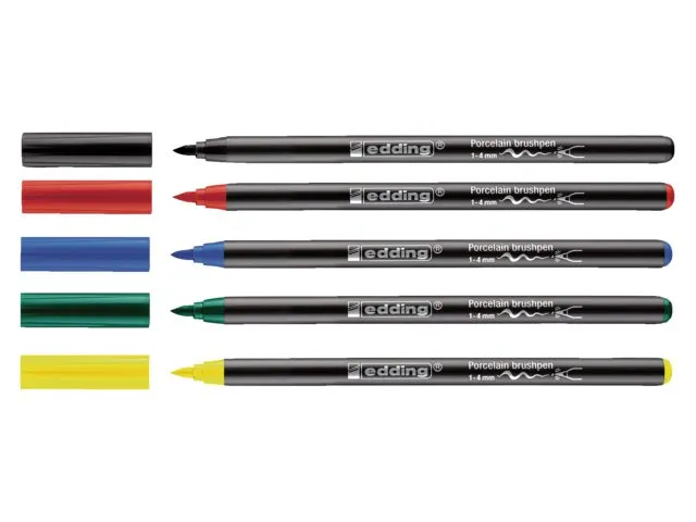 Brushpen edding 4200 porselein zwart