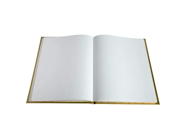 Livre d'or Balacron avec titre 100 pages blanches - 27x22 cm vertical