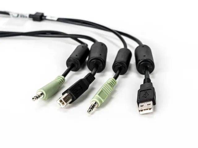 Vertiv Avocent CBL0131, 3 m, USB, USB, USB, 1-USB, 1-3.5mm, 1-USB, 2-3