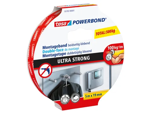 Powerbond Tesa 55792 montagetape ultra 19mmx5m