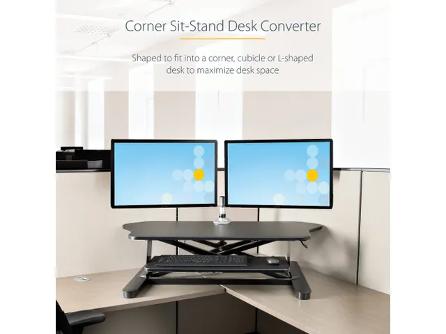 Zit Sta Hoekbureau met Toetsenbordlade