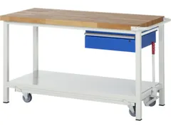 Werkbank 880x1500x700mm Beukenhouten Werkblad 1lade