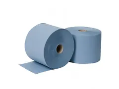 Poetspapier Rol 3-laags Tricel Blauw Recycled