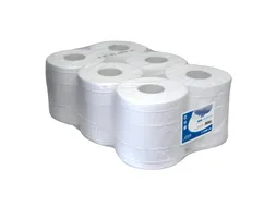 Centerfeedrol 2-laags Cellulose Wit Gelijmd Poetspapier 6 Rol