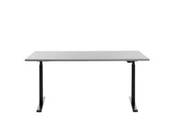 Elektrisch ihv bureau,HxBxD 700-1200x1600x800mm,blad grijs