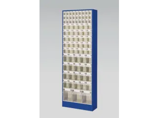 Transparante Magazijnbakken 80Bakken Abs-Kunststof Corpus Ral5010 - 2