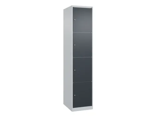 lockerkast,HxBxD 1850x400x500mm,1x4vakken,vak B 400mm,cil.-slot