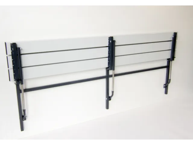 banc pliable,HxLxP 780x2000x380mm,barres alu,structure acier RAL7016