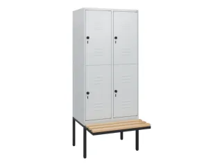 Dubbeldekse dekenkist,HxBxD 1950x800x815mm,2x2vak.,vak B 400mm - 1