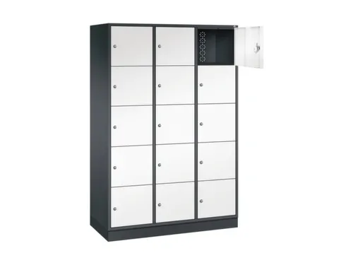 grootvolume-lockersysteem,HxBxD 1950x1220x500mm,3x5vakken,cil.-slot