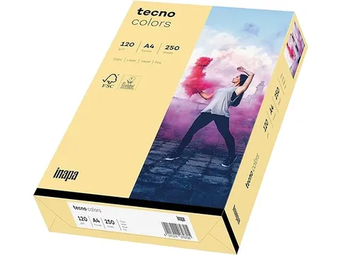 Inapa Tecno colors Gekleurd papier A4 Chamois 120 gram 250 vel