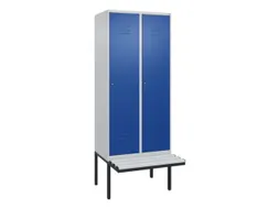 locker voor scheiding van kleding,HxBxD 2120x800x815mm,2vak