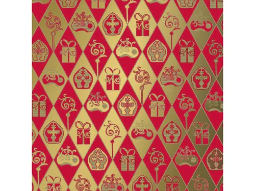Cadeaupapier Kangaro Sint assorti 70 x 200 cm, 60 rol