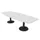vergadertafel,HxBxD 740x2800x1100mm,vatvormig